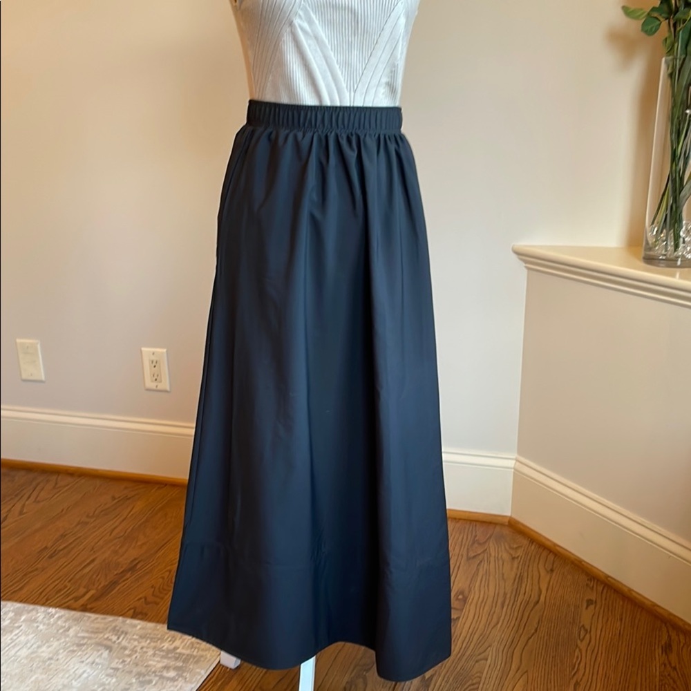 NWT Elegant Black Maxi/Midi Skirt